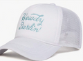 Howdy Darlin' Trucker Hat — White & Baby Blue