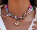 Love Sunshine Scarf Necklace