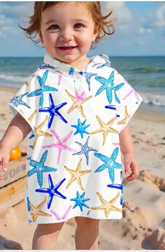 Starfish Hooded Beach Cover-Up