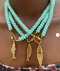 Turquoise Tide Fish Necklace