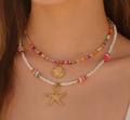 Youth Coastal Bead Necklace Set
